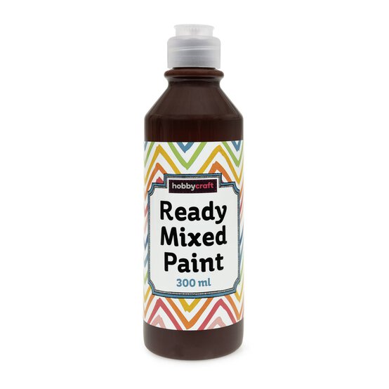 Brown Ready Mixed Paint 300ml