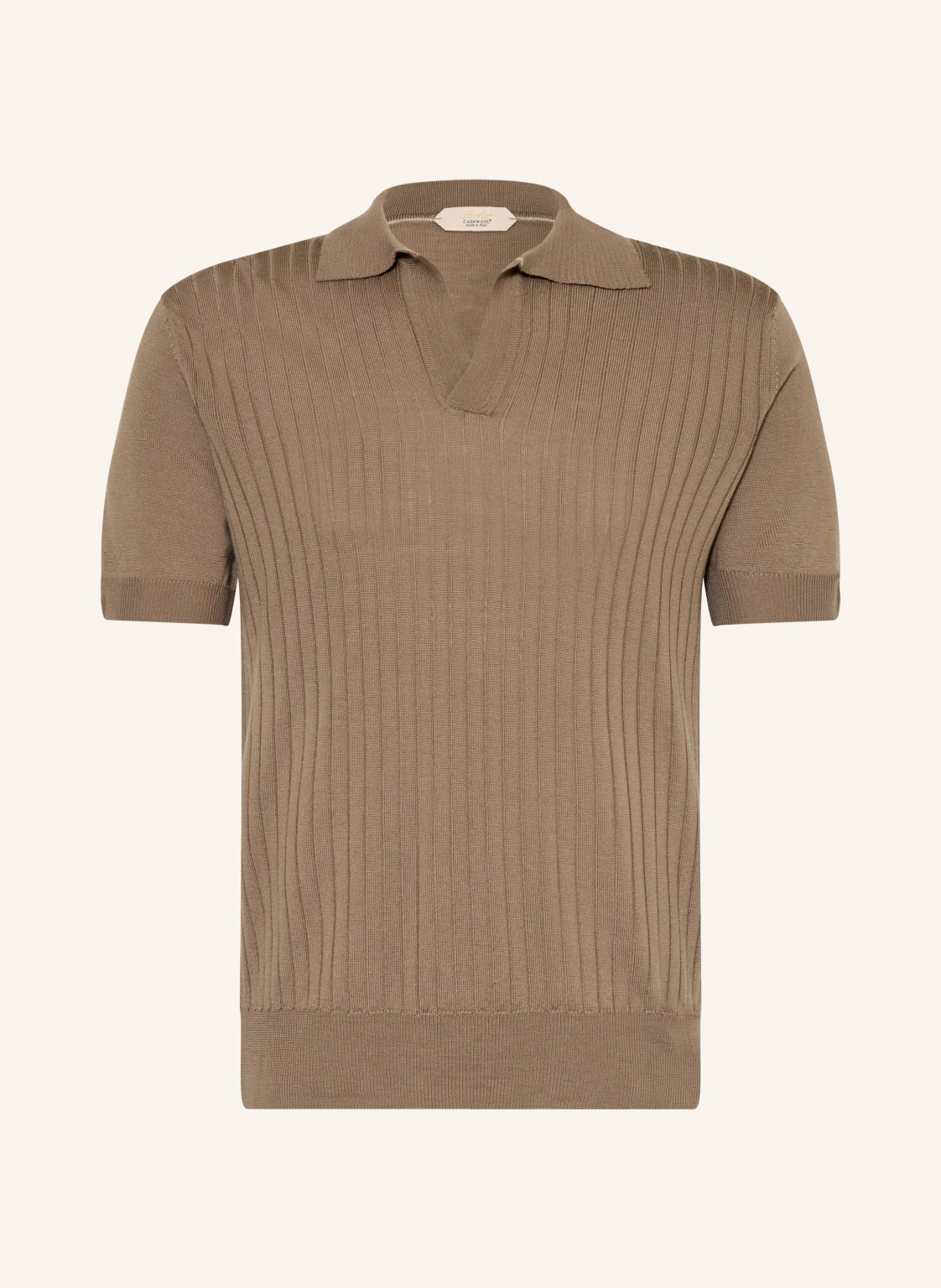 Aurélien Strick-Poloshirt aus Merinowolle