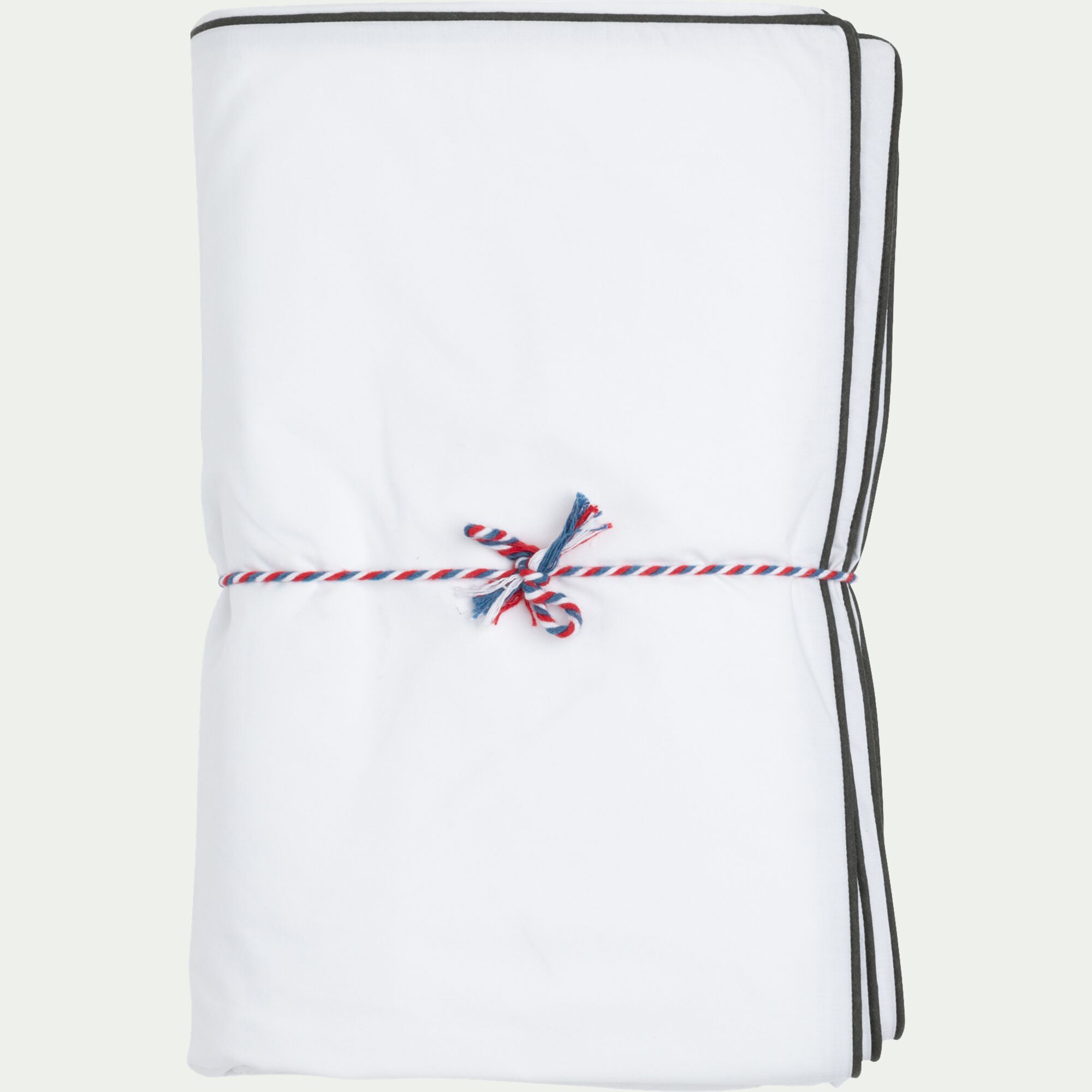 BONSON - Housse de couette en percale de coton 260x240cm - blanc