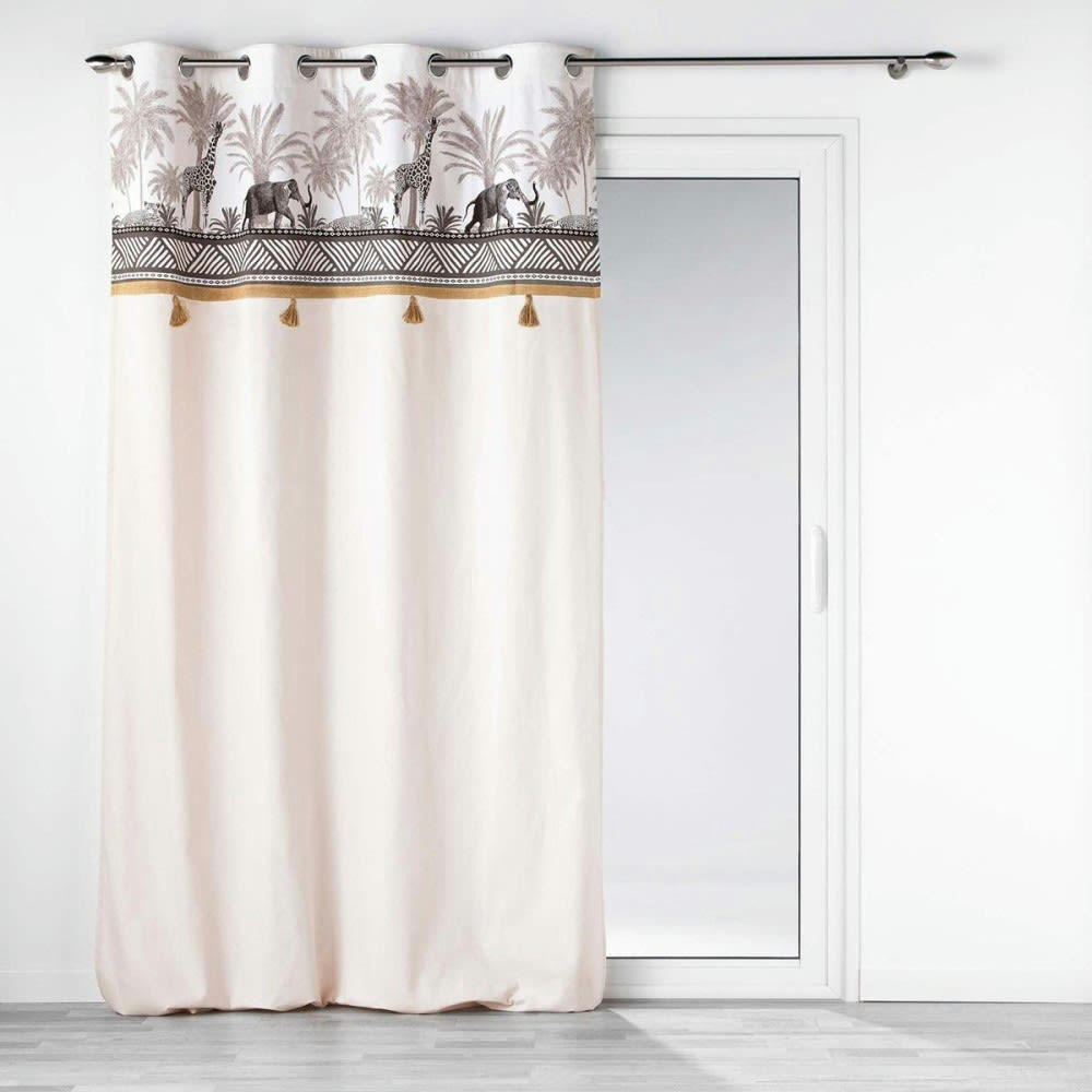 - Rideau  coton Beige 140 X 240