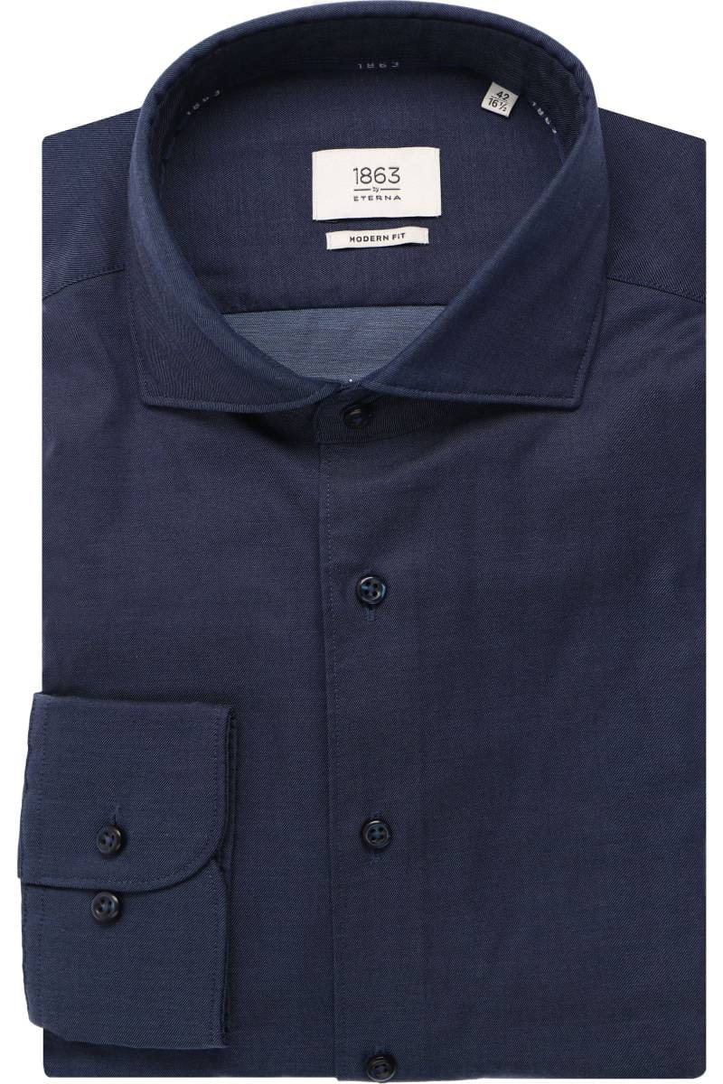 ETERNA 1863 Modern Fit Hemd dunkelblau, Einfarbig