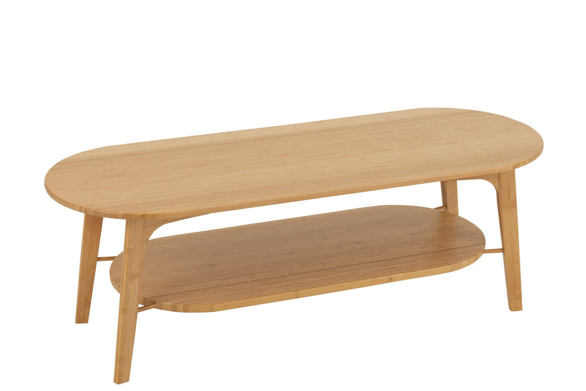 J-Line salontafel Vierkant - bamboe - naturel