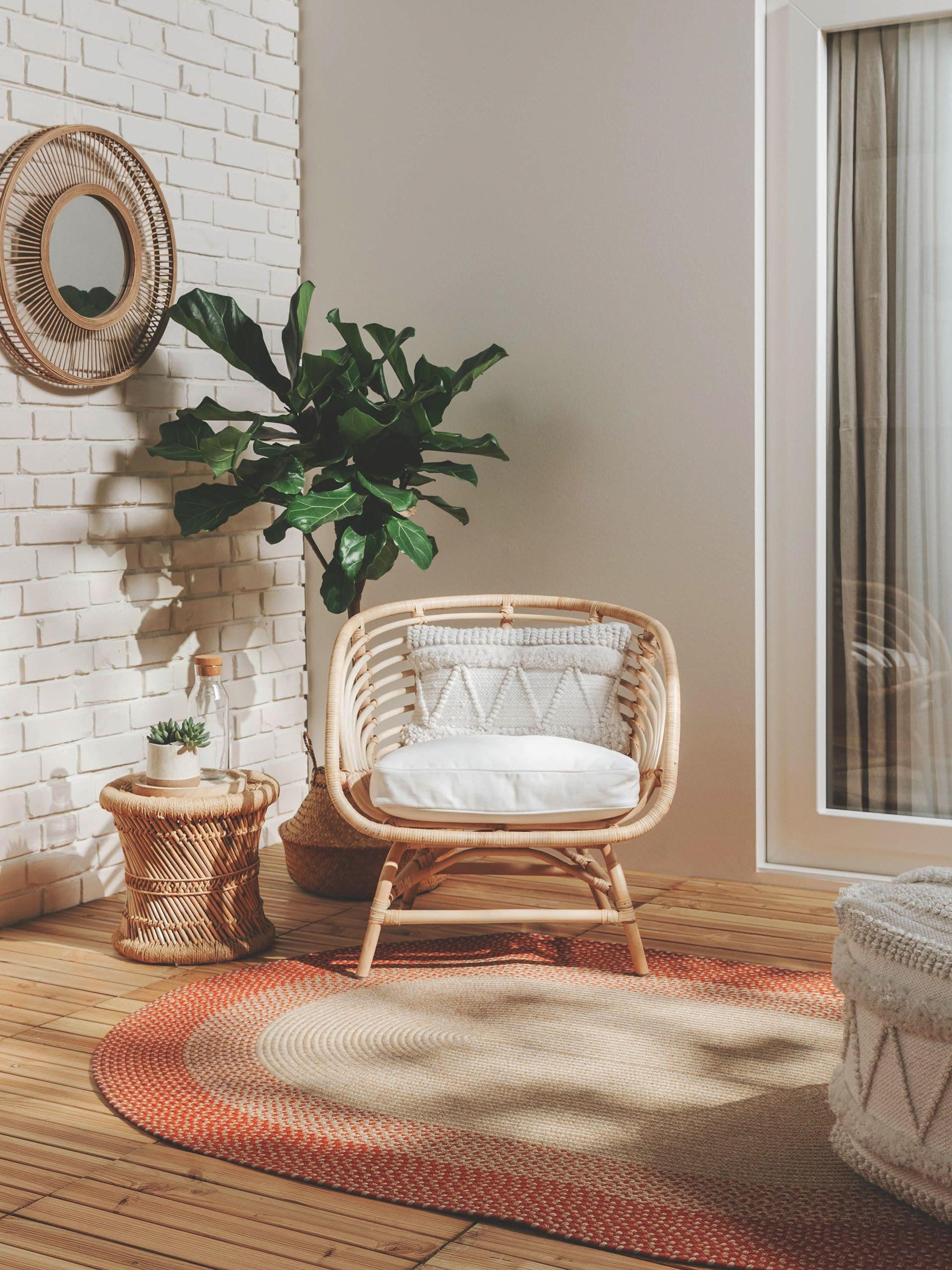 Ovaler Indoor & Outdoor-Teppich Nandi