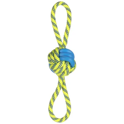 Flamingo Dog Toy Tofla Tug Rope with Rope Ball