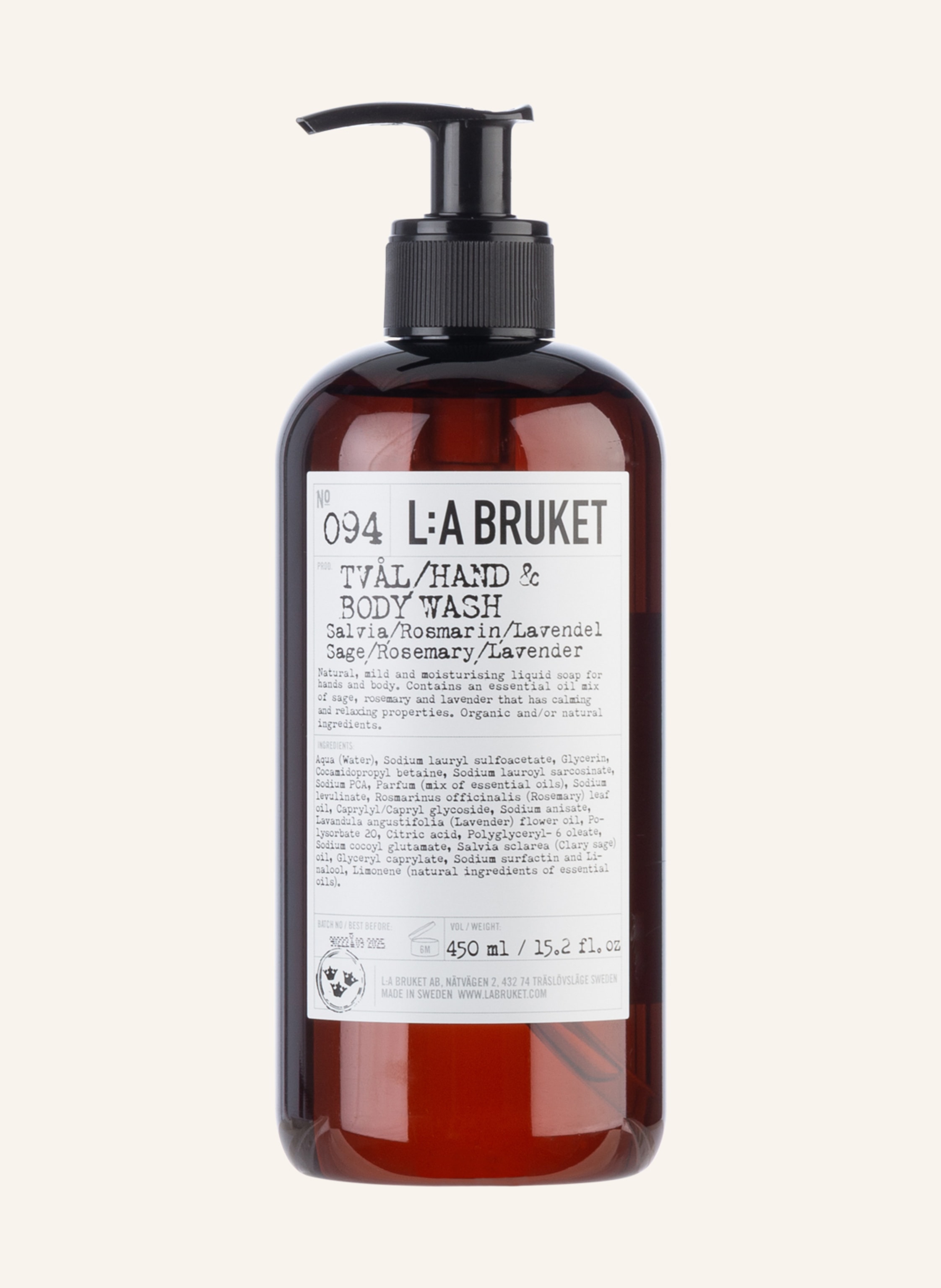 L:A BRUKET Hand- & Körperseife 094 SAGE/ ROSEMARY/ LAVENDER