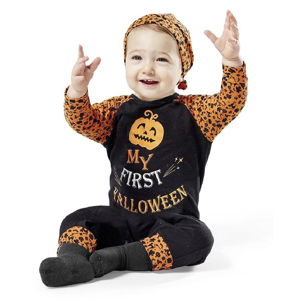 Déguisement bébé Mon Premier Halloween bonnet et body 6/12 mois
