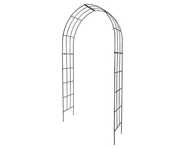 Arche de jardin LARA - 100 cm revêtement en poudre noir