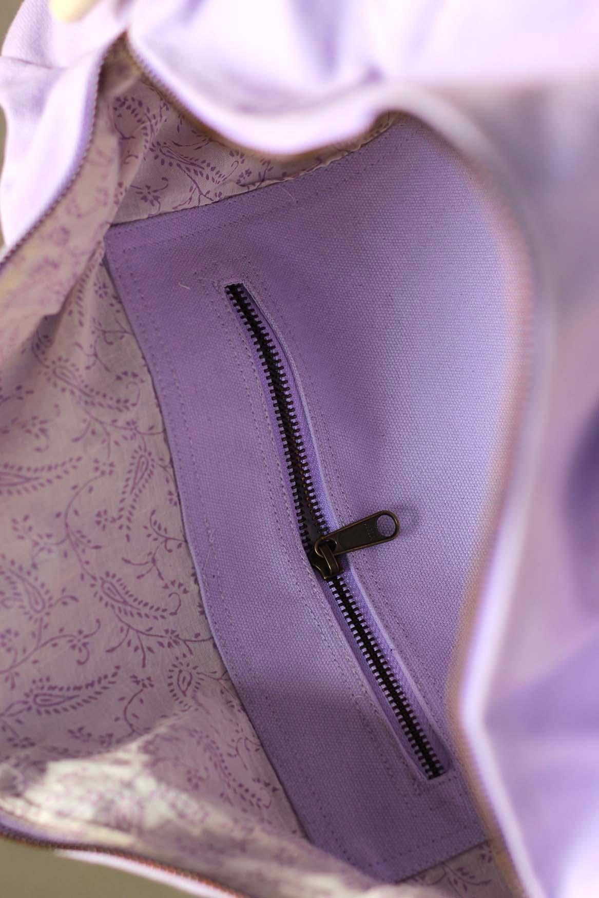 Sac polochon Simon Lilas