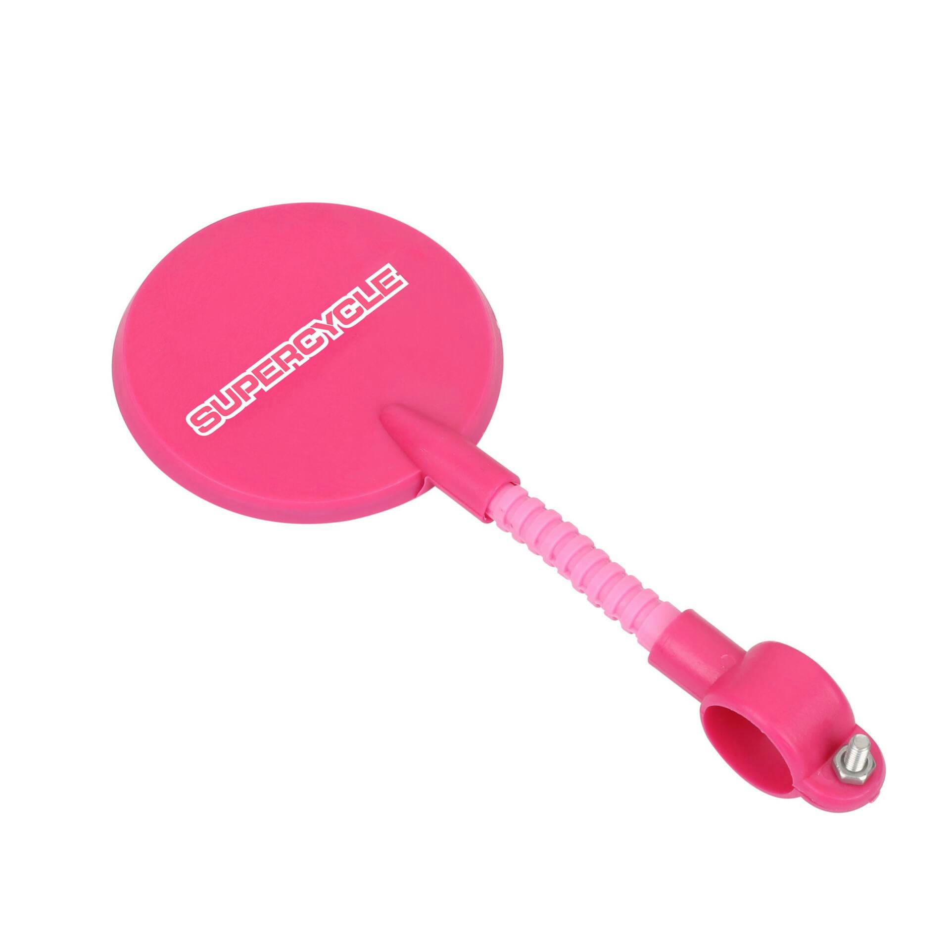 Supercycle Universal Adjustable Kids' Bike Mirror, Pink