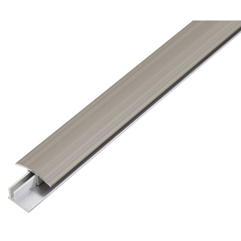 Barre de seuil Duo en aluminium inox 34 x 13 mm 1 m ALBERTS