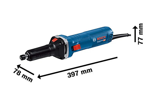 Meuleuse droite BOSCH GGS 30 LS - 750 W, 33 000 tr/min, 25 mm - 06012B5020