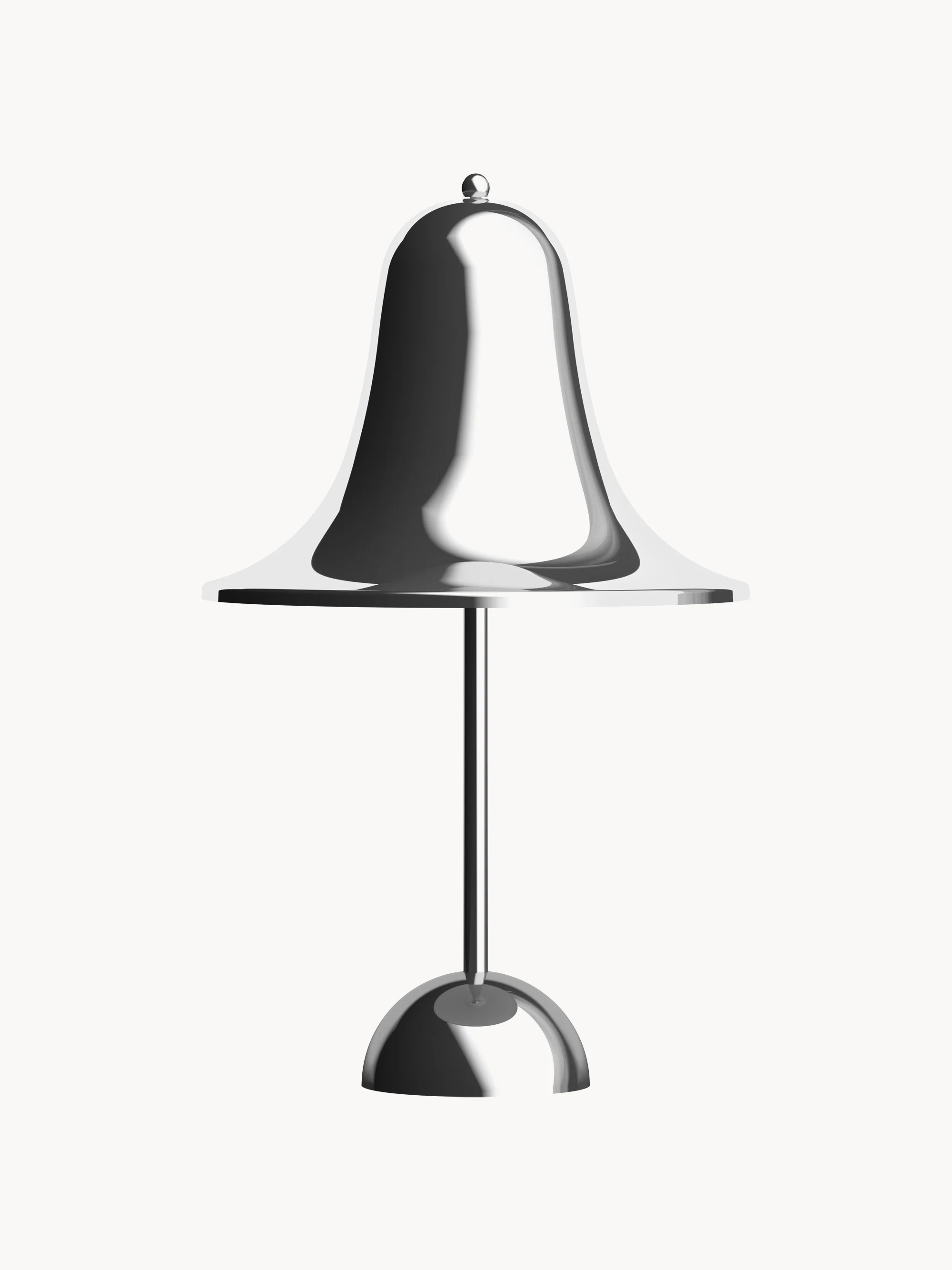 Kleine mobile LED-Tischlampe Pantop, dimmbar, Design Verner Panton