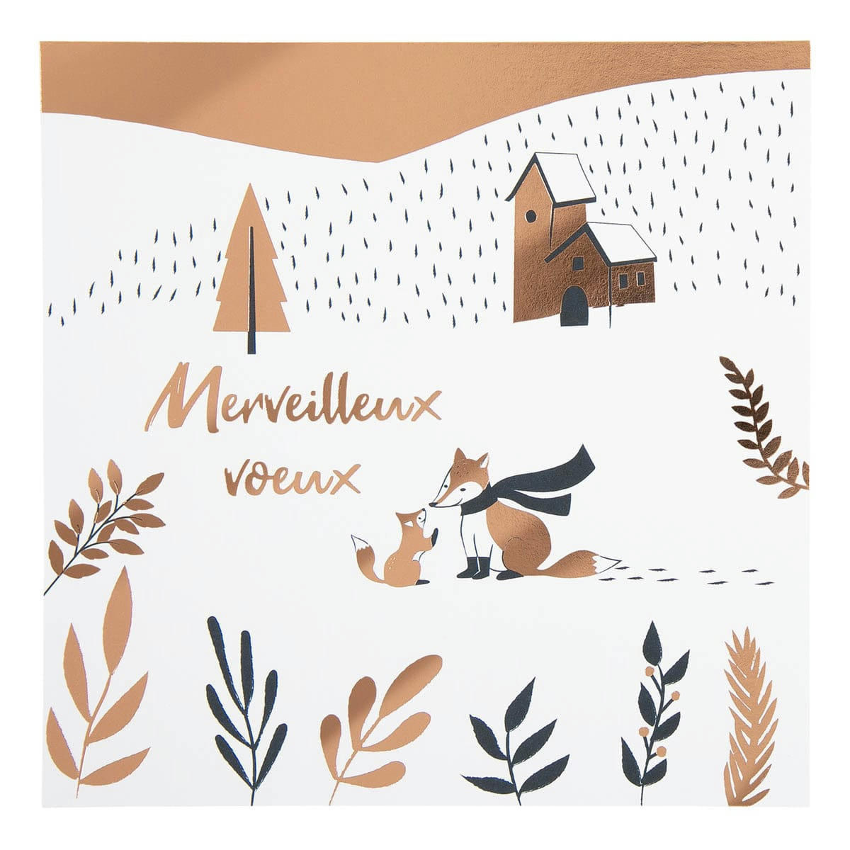 - Carte De Vœux Etincelle Renard