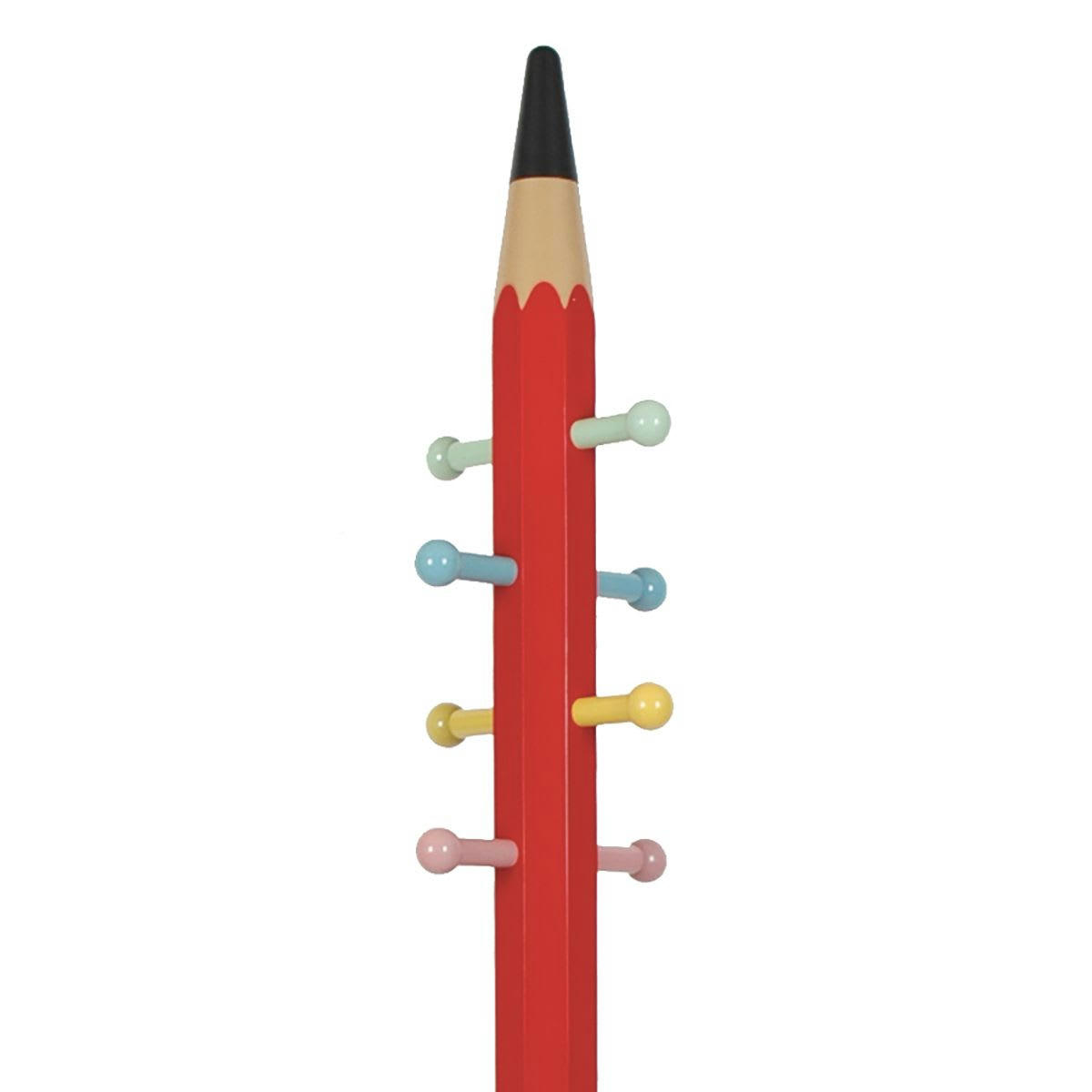 - Portemanteau  10 patères rouge pour enfant