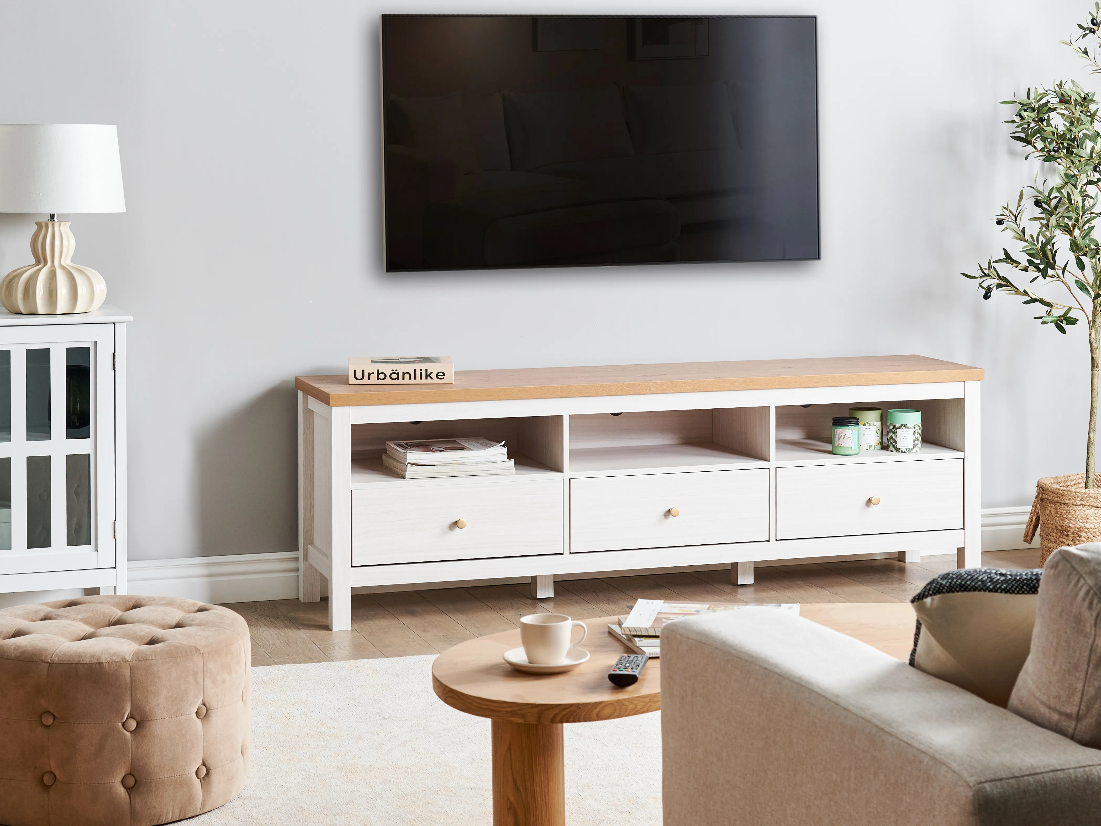 TV Stand INVERELL White