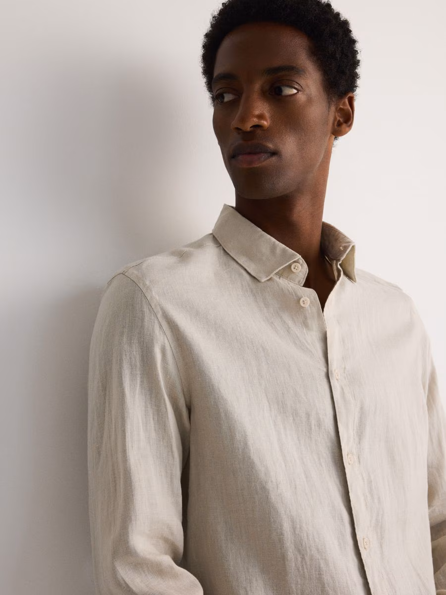 Regular Fit Linen Shirt