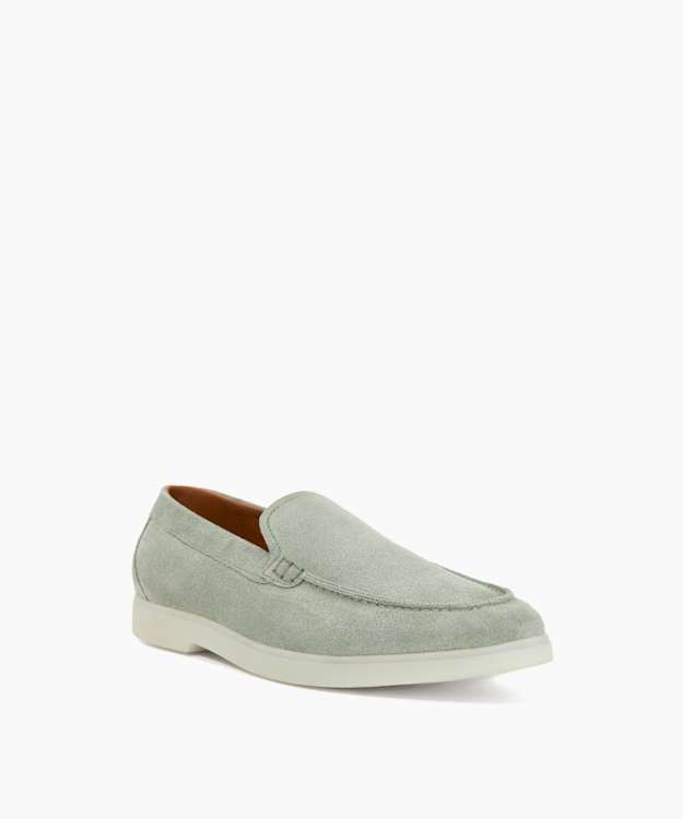 Boltman Pale Green - Suede Casual Loafers