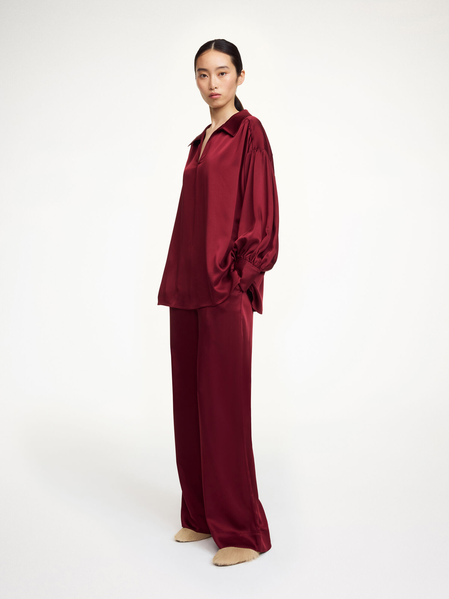 Leonora Satin bluse
