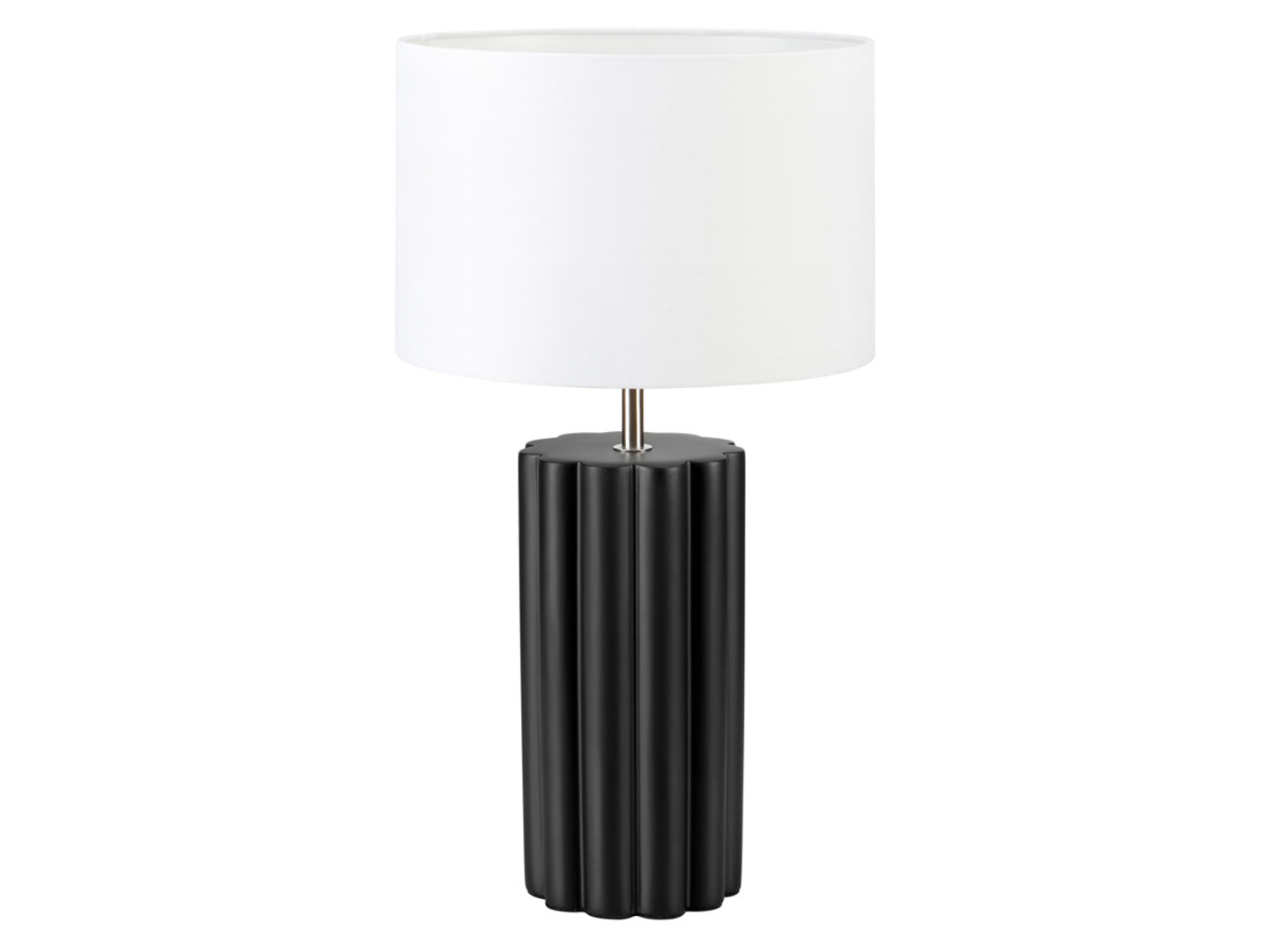 Lampa stołowa Column ceramiczna czarna