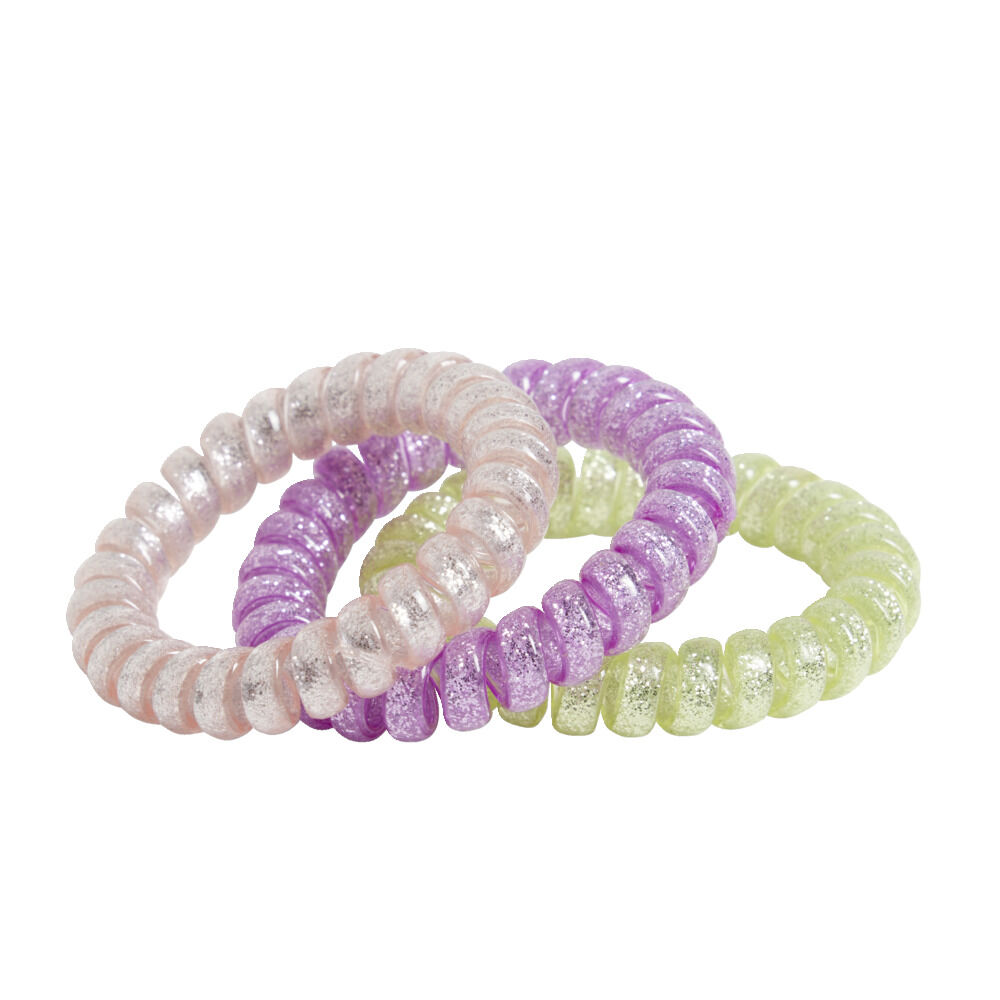 Chouchou spirale enfant 3 modèles x3