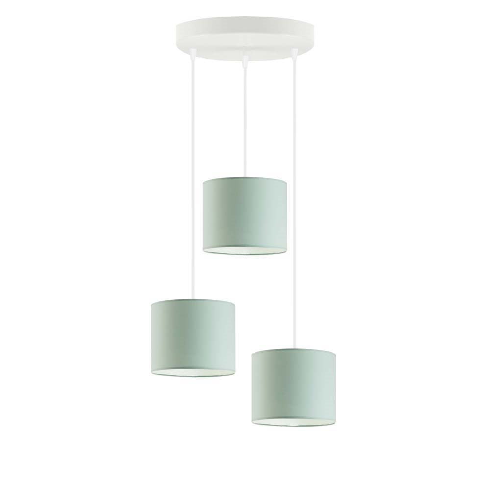 Lampa sufitowa PUEBLO 3 punkty Biały/ Miętowy