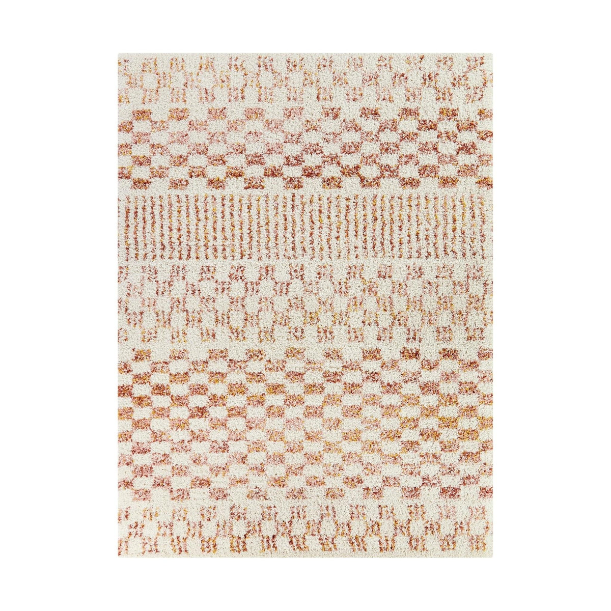 AFK Living vloerkleed Boho - shaggy - terracotta - 160 x 230 cm