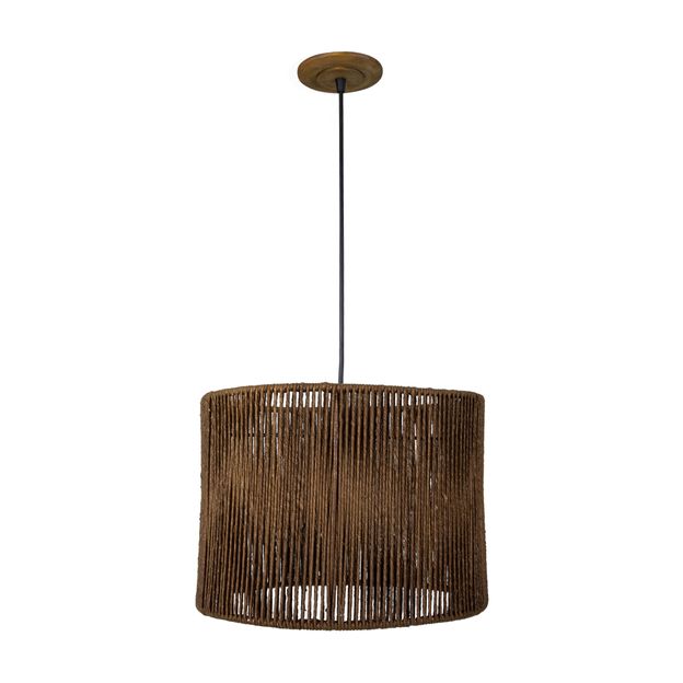 SUSPENSÃO JACUMÃ C/CÚPULA 25 CM X 35 CM