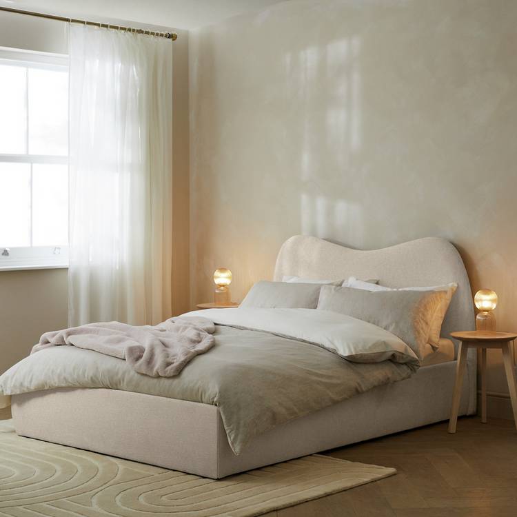 Habitat Orton Small Double End Lift Ottoman Bed - Beige