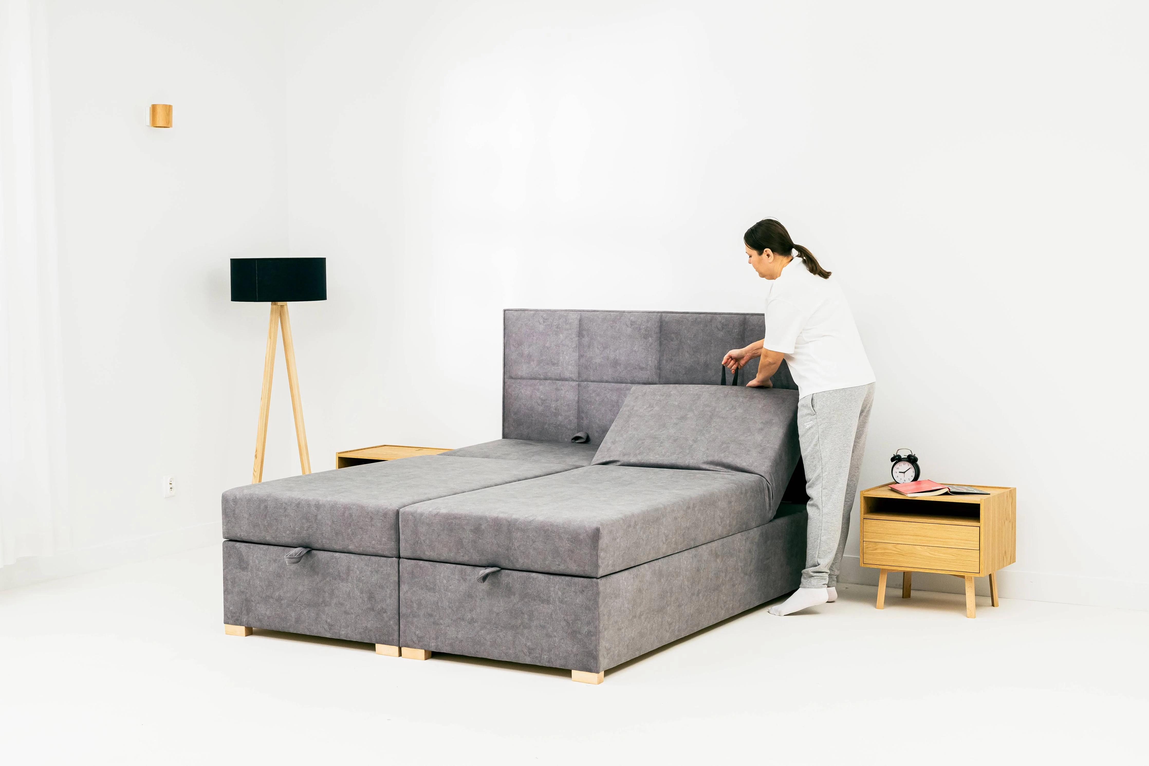 Boxspring Tinan met relaxfunctie 180 x 200 cm