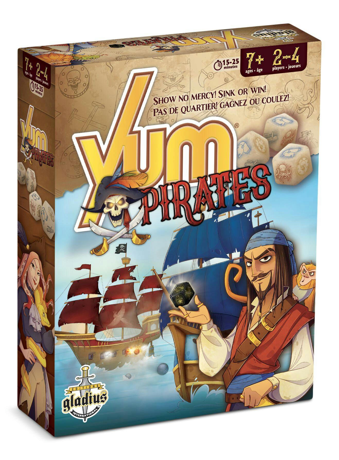 Yum Pirate Family Board Game, French, Ages 7+
