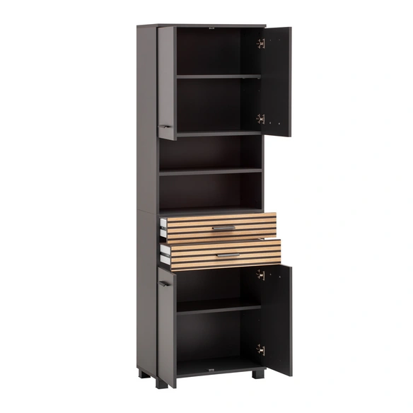 Hochschrank »Katta«, BxH: 59,8 x 180,9 cm, anthrazit