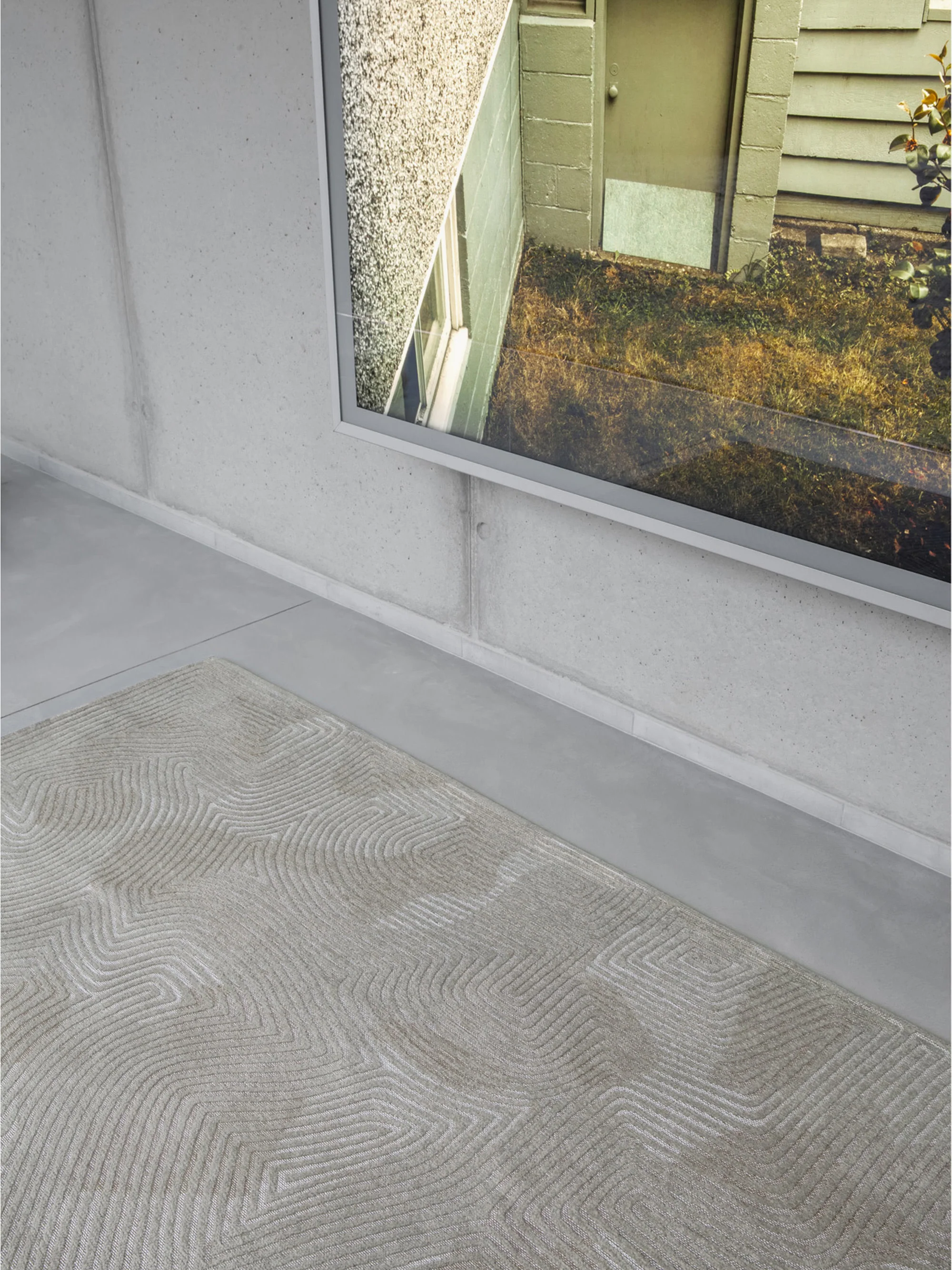 Waschbarer Indoor & Outdoor-Jacquard-Teppich Coral