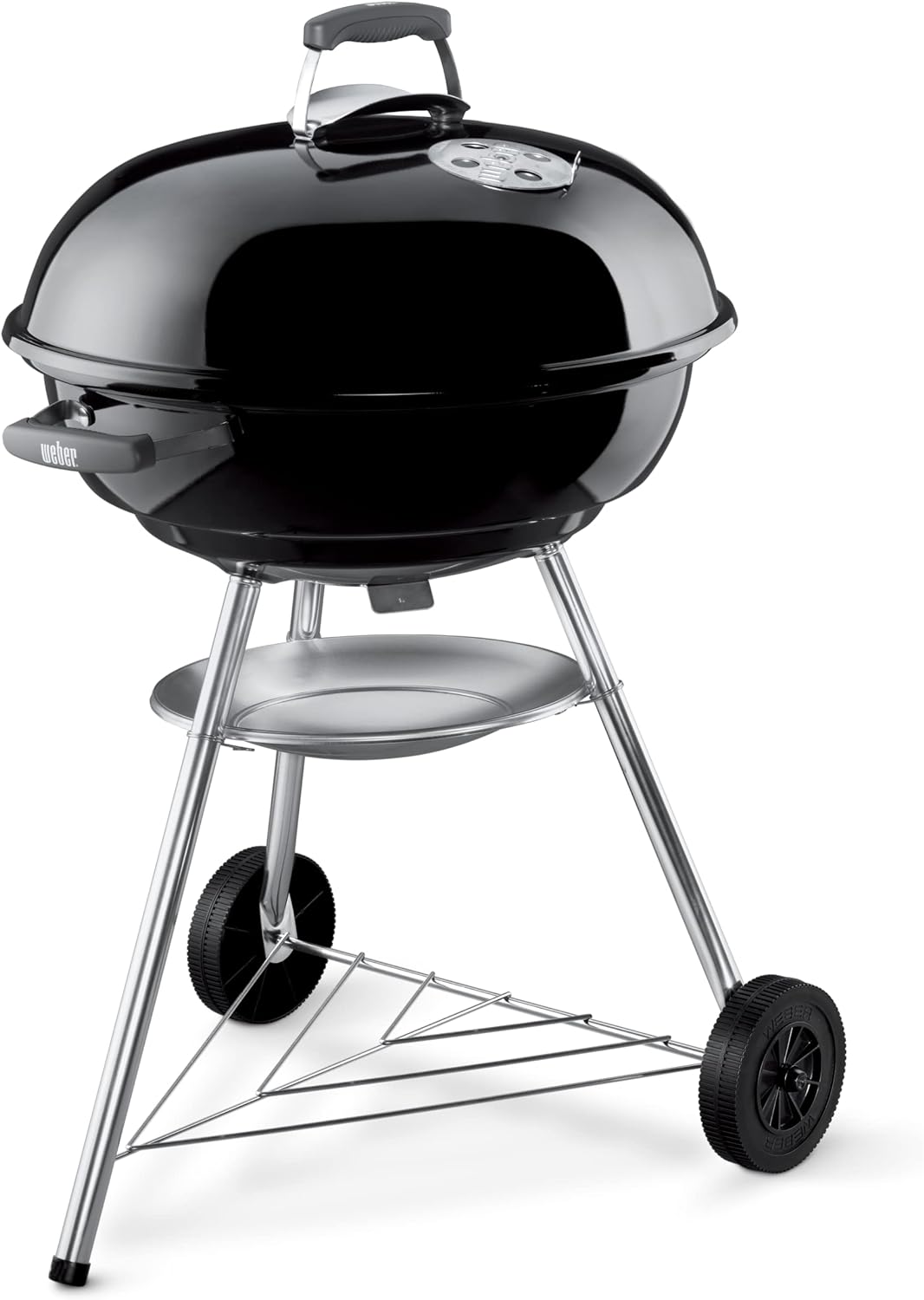 Weber Jumbo Joe Premium Charcoal Grill, 22‑Inch, Black – Portable Outdoor BBQ Grill with Durable Plated Steel Grates, Porcelain‑Enameled Bowl & Precision Airflow Control