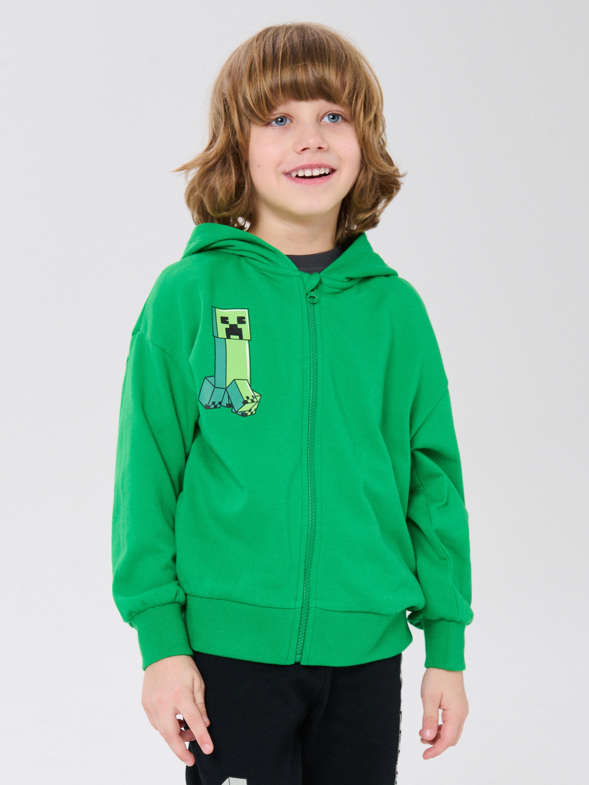 Rozpinana bluza z kapturem Minecraft