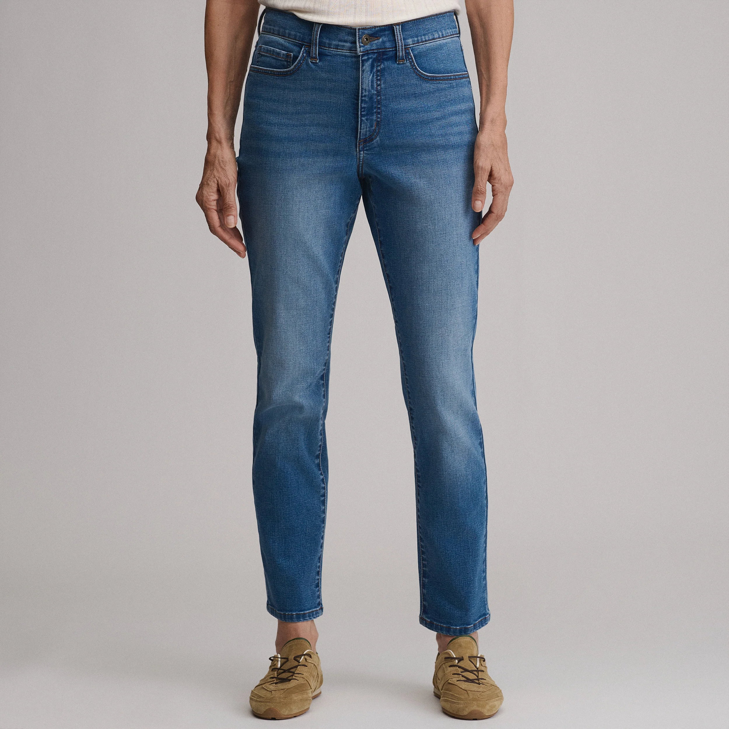 Women's Venture Stretch High-Rise Straight Leg Jeans