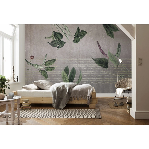 Vliestapete, Blumen, bunt
