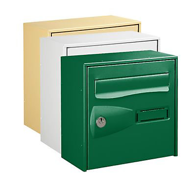 Boîte aux lettres 1 porte Diall Vert faible profondeur