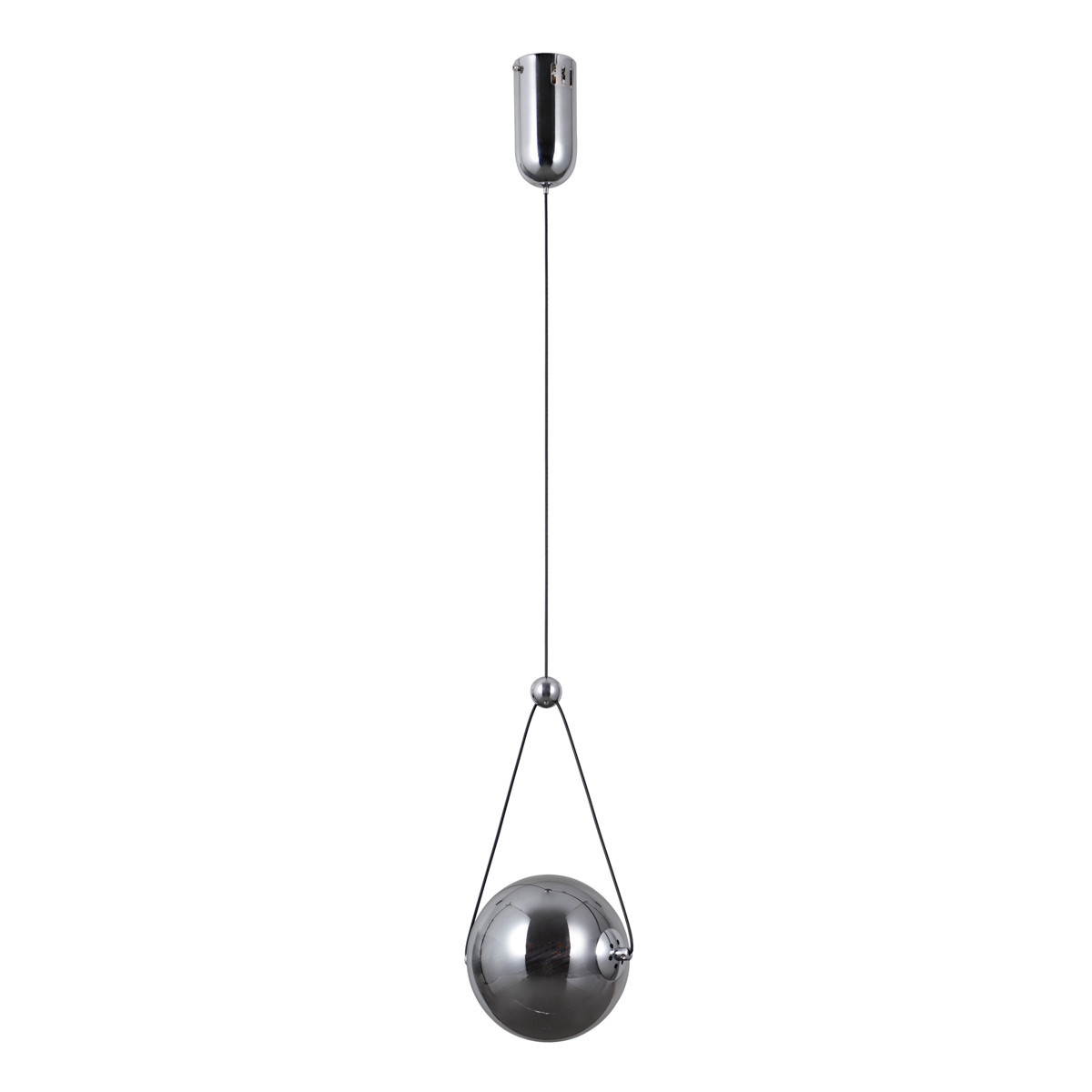 Lampa wisząca RASTIA chromowana dymiona LED 1x6W Ciepła biel 180lm Italux