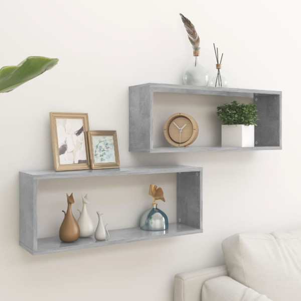 Półka ścienna Szary 60 x 15 x 23 cm Materiał drewnopochodny vidaXL