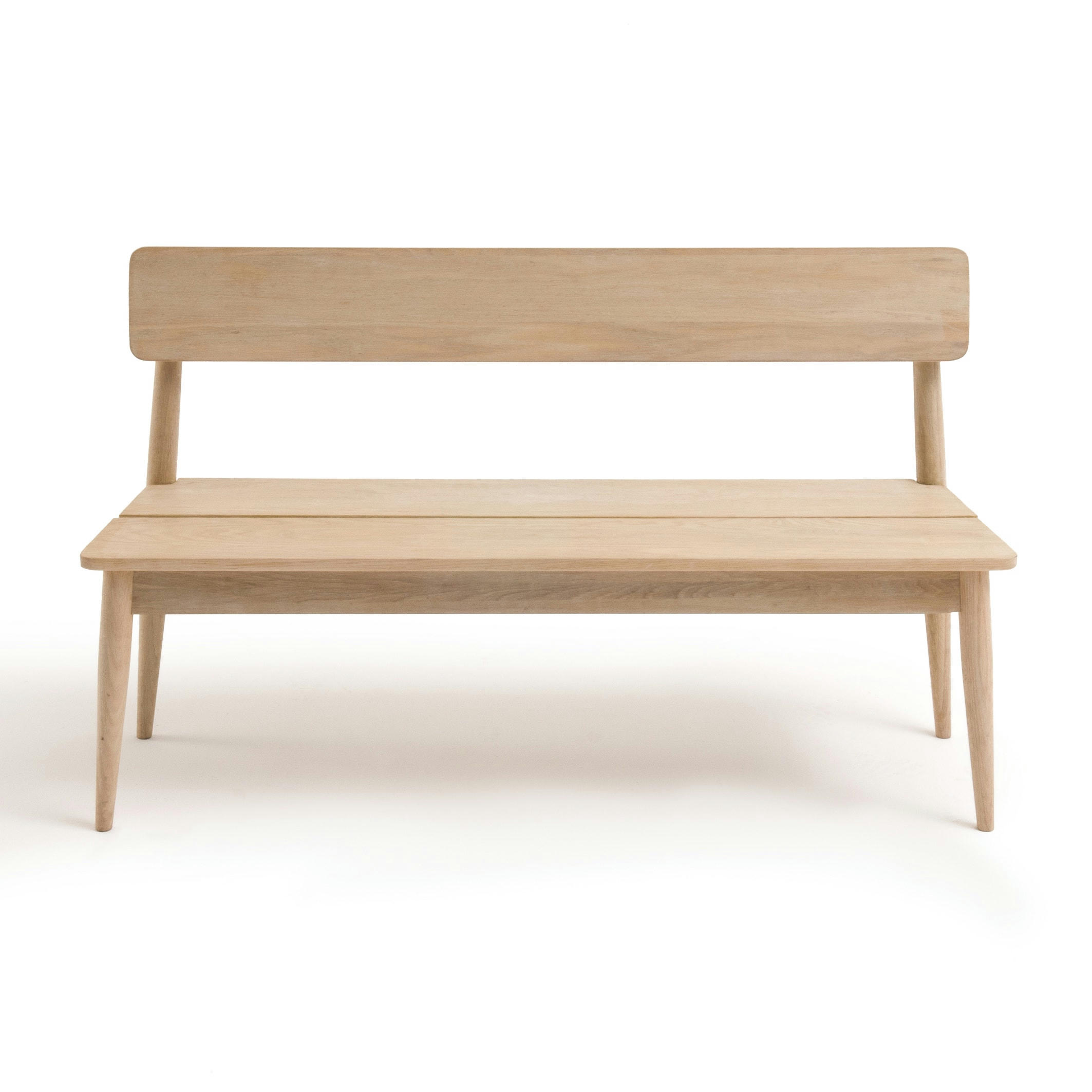 Banc d'entrée en chêne massif Natéo