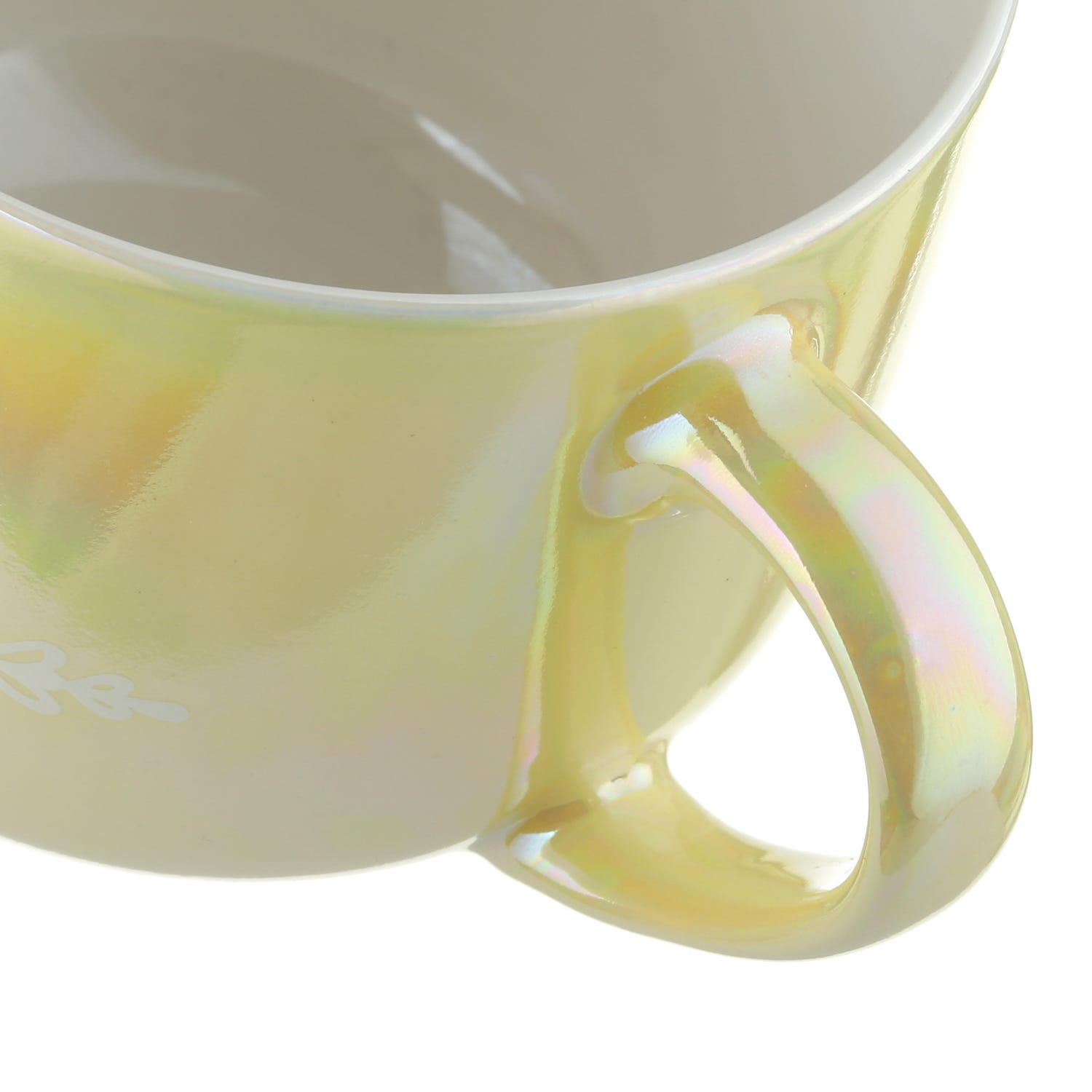 Tazza jumbo in giallo perlato Be Kind to Everyone