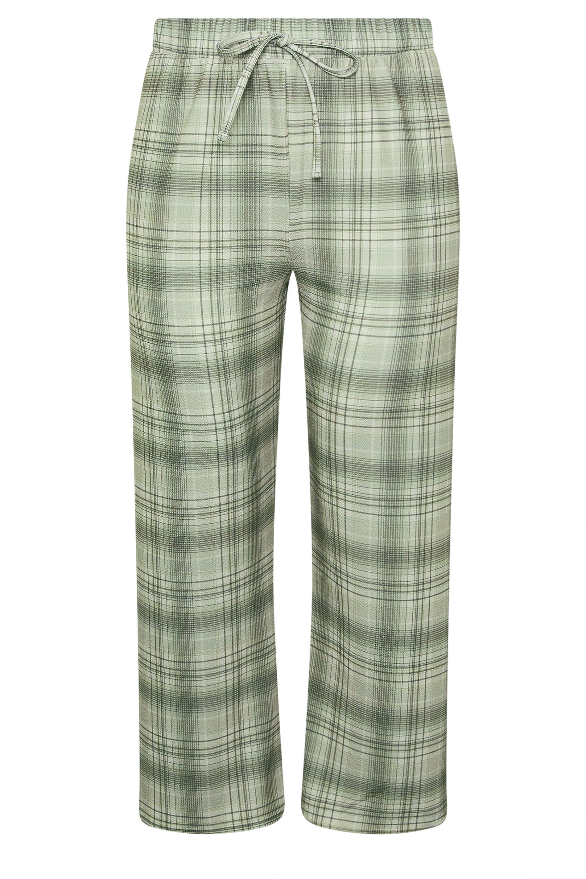 Yours Check Wide Leg Trousers