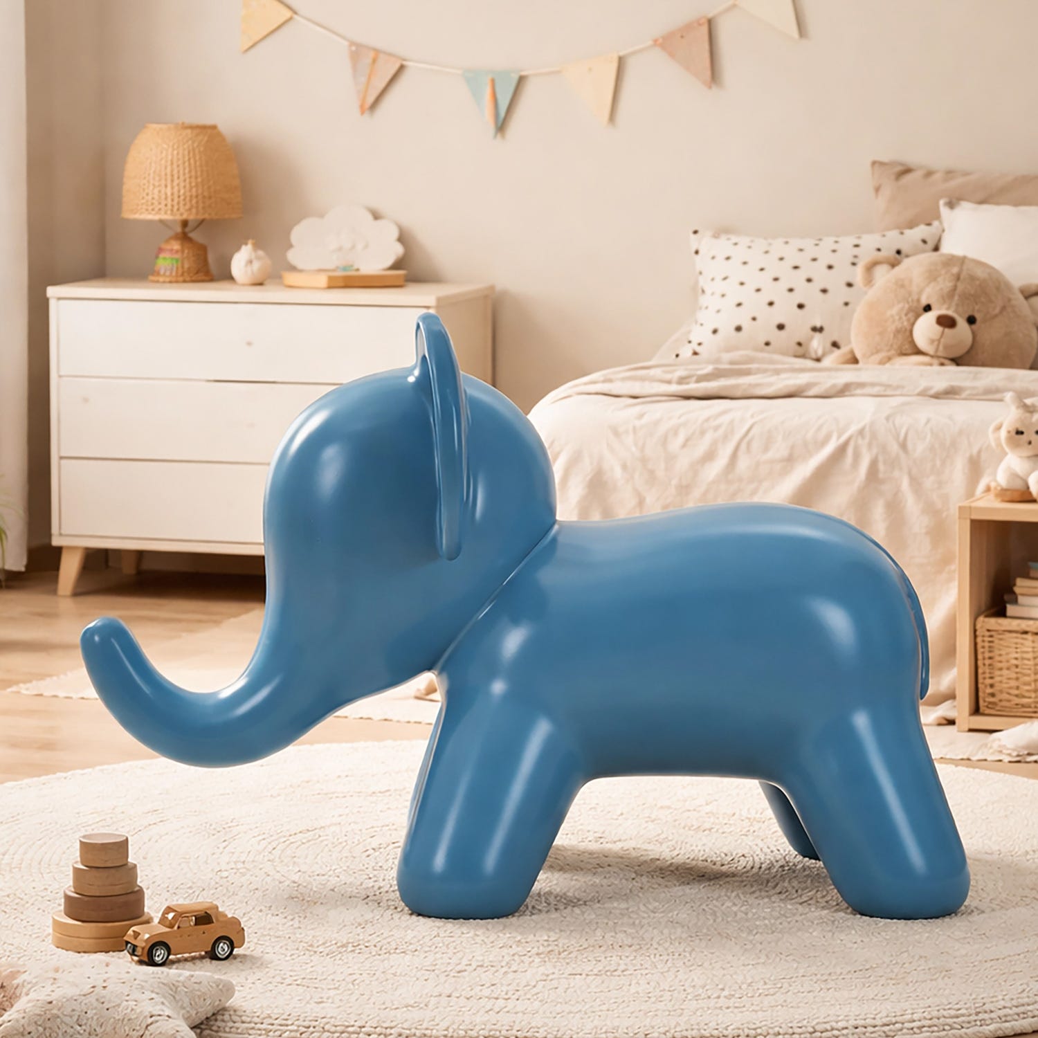 Sgabello Elephant blu Mauro Ferretti