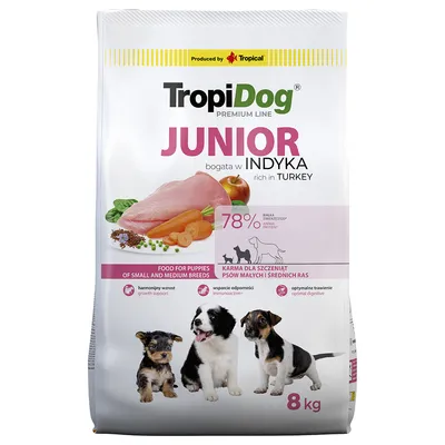Tropidog Premium Junior Small & Medium Turkey & Rice