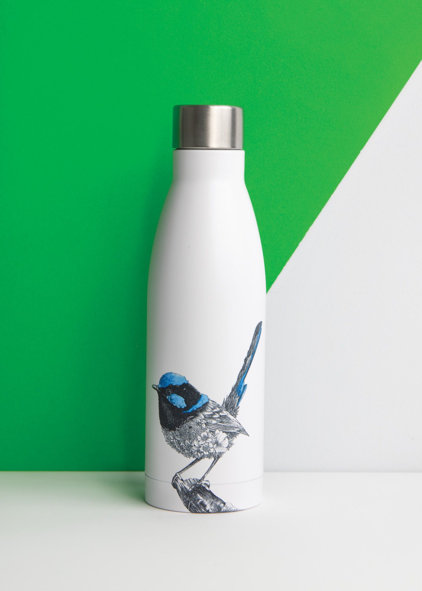 Maxwell & Williams Marini Ferlazzo 500ml Superb Fairy-wren Double Walled Insulated Bottle