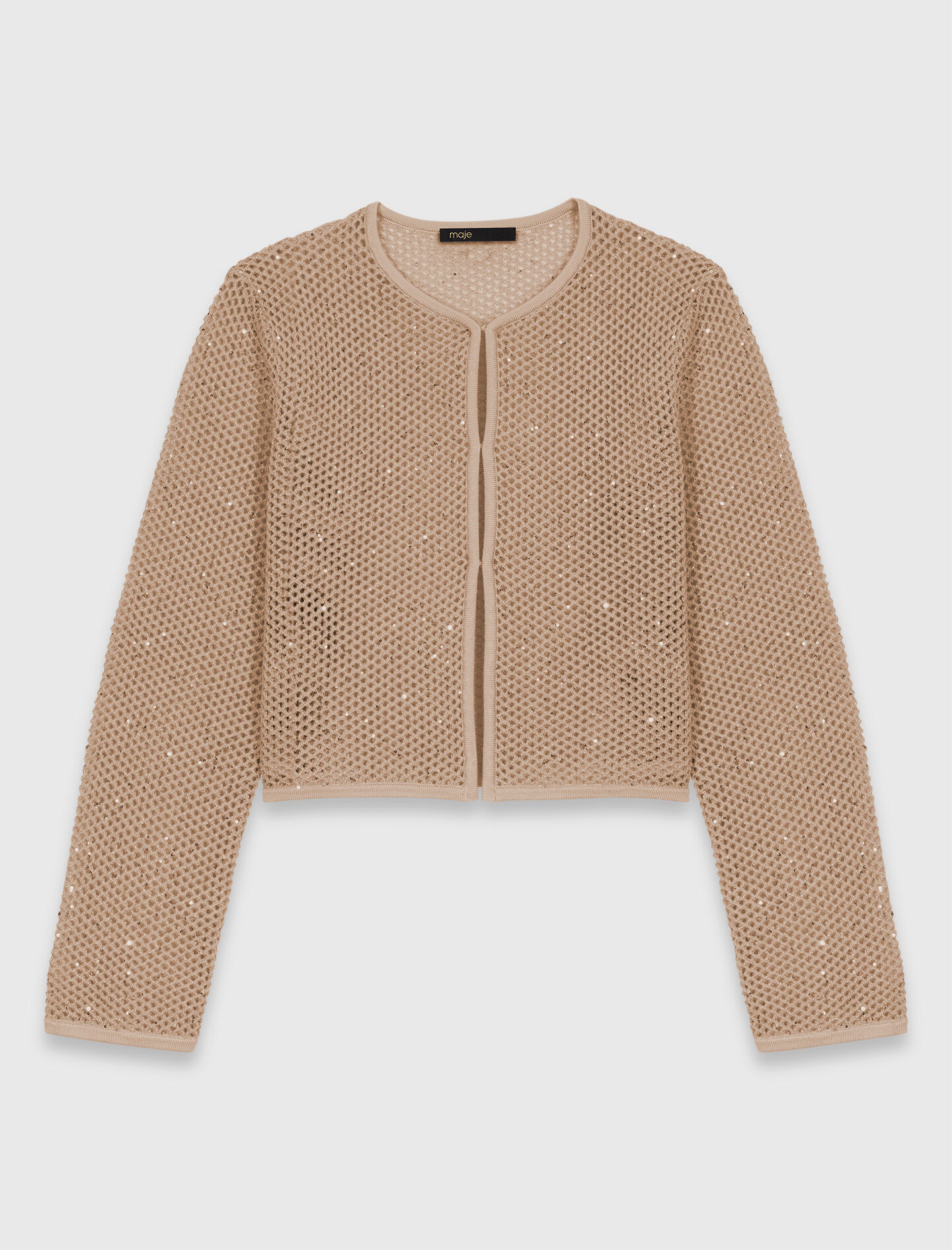 Cardigan en maille strassée