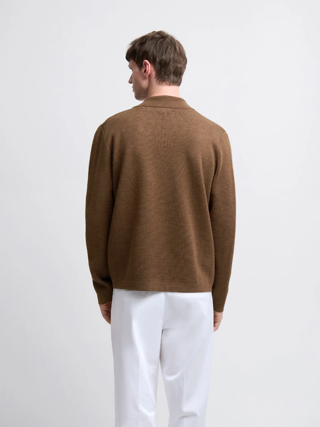 Cardigan boutonné col chemise