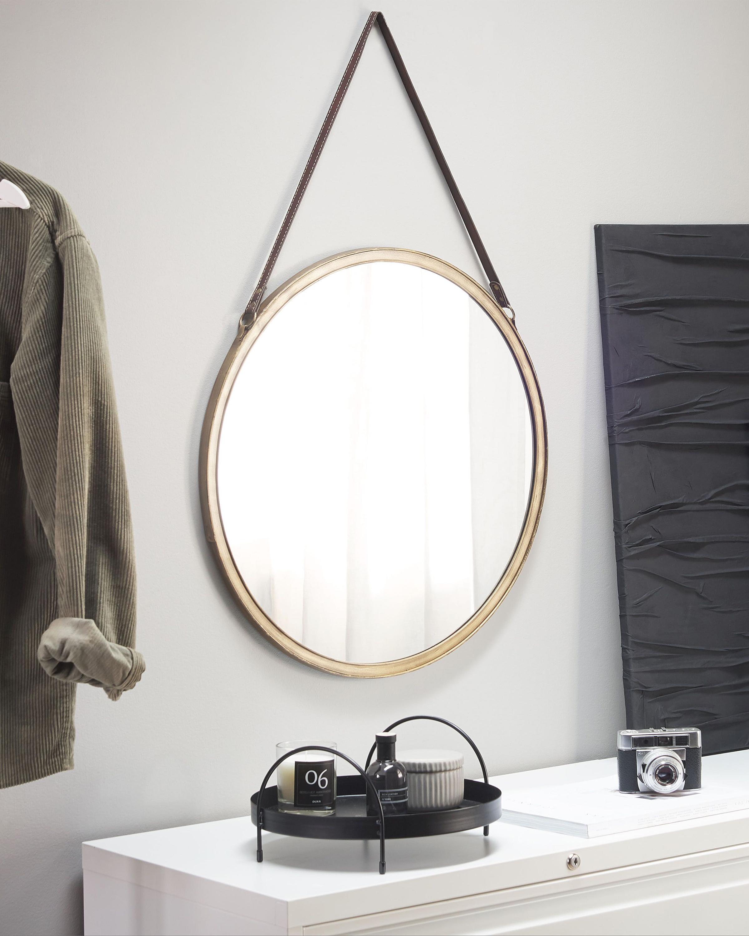 Wall Mirror AUTUN 60 cm 60 cm Metal Gold