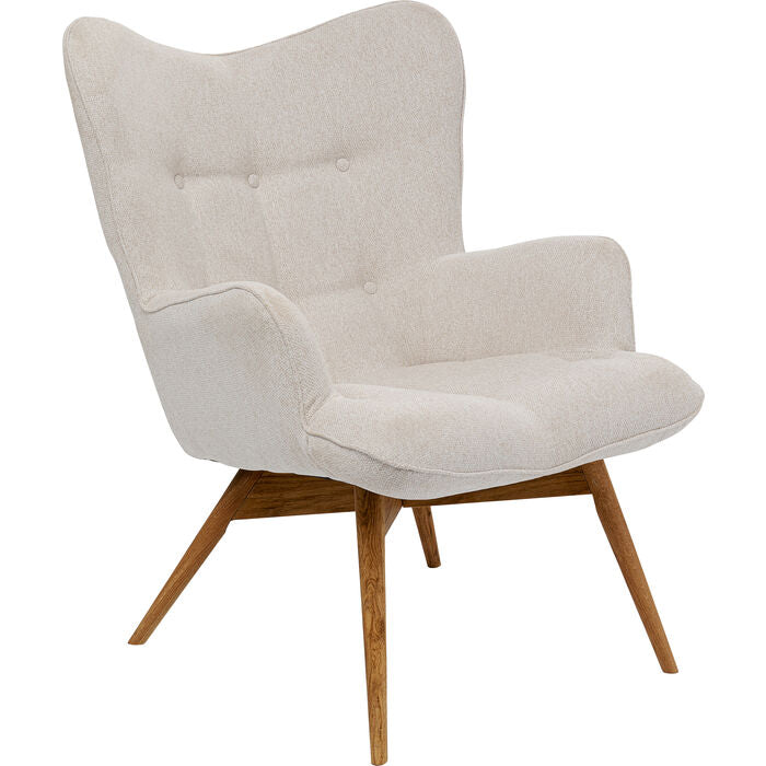 Kare Design Vicky Fauteuil - Stof Cream