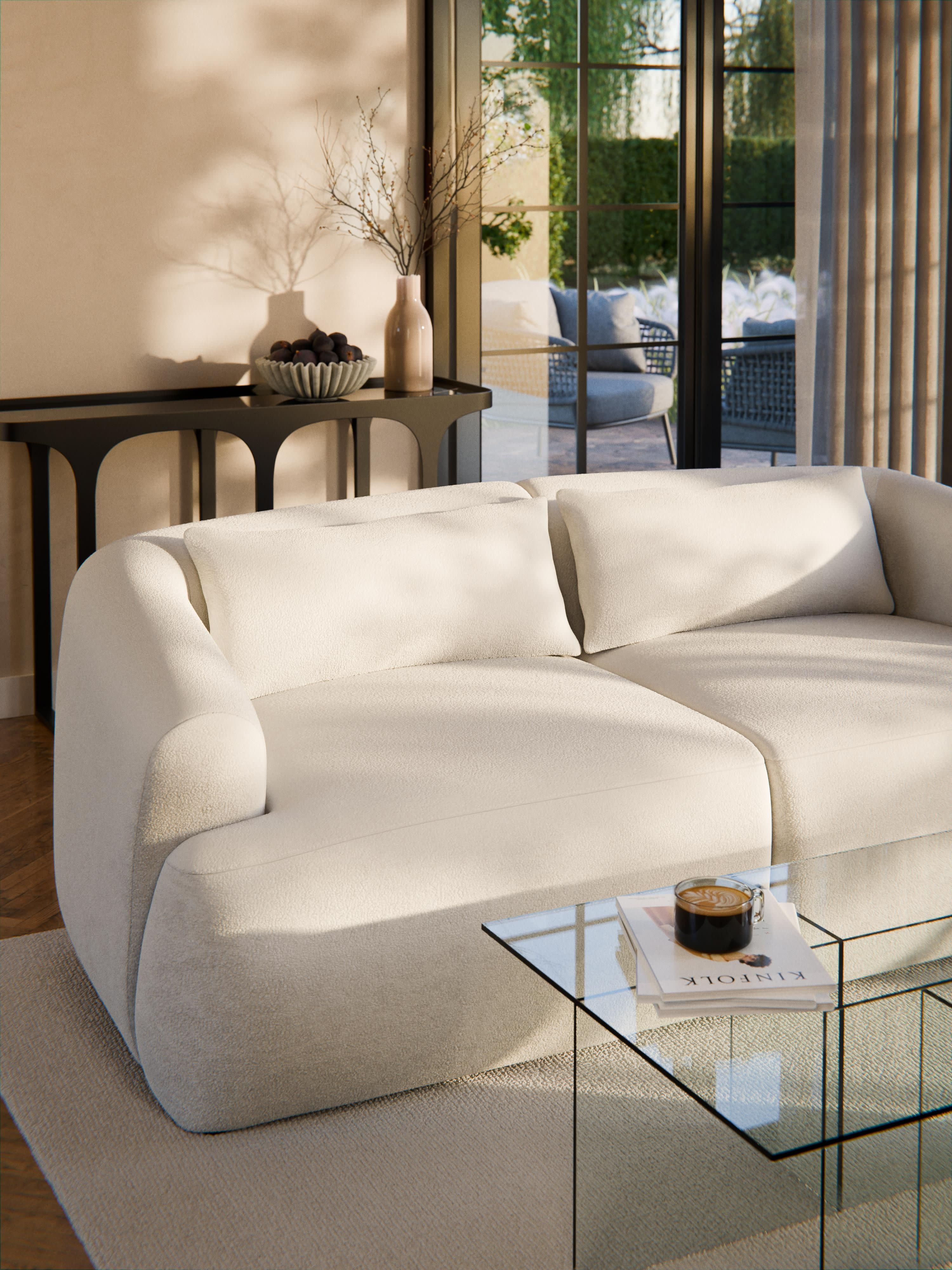 Teddy-Sofa-Kissen Sofia